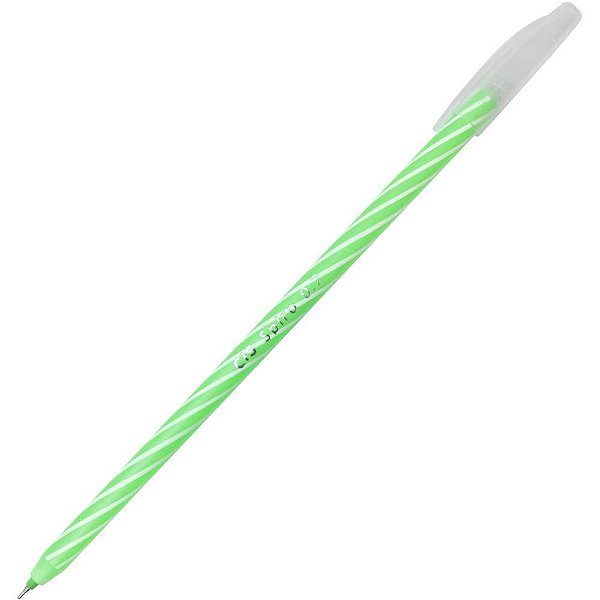 Caneta esferografica cis spiro 0,7mm verde - sertic (cx.c/12)
