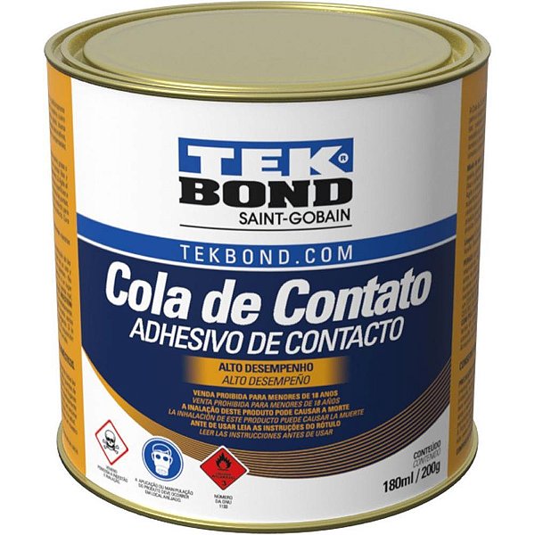 Cola de alta resistencia cola de contato 200g - tekbond (unidade)
