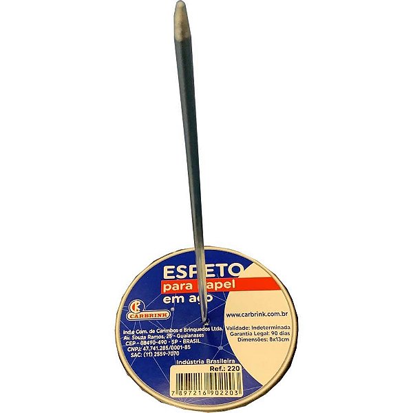 Espeto para papel aramado - carbrink (unidade)