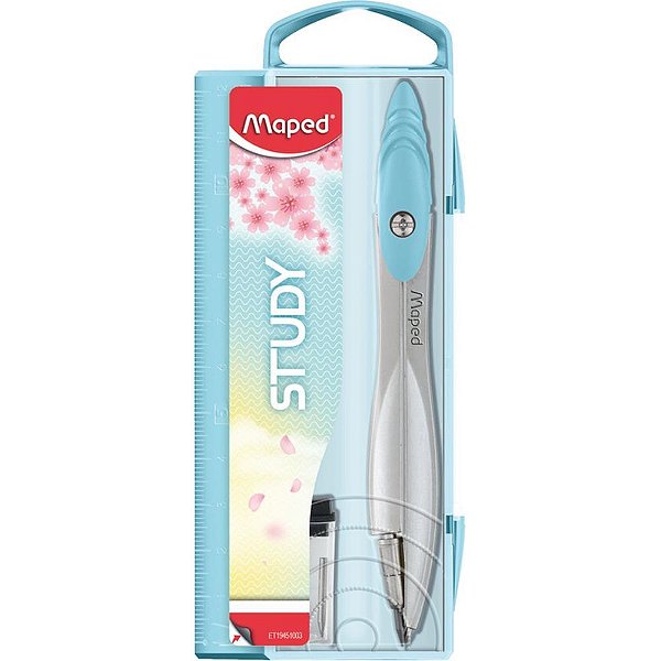 Compasso study collector pastel 2 pecas - maped (estojo)