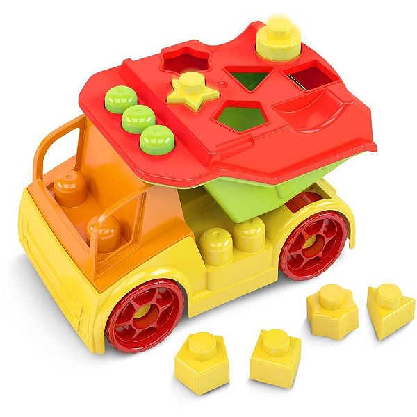 Brinquedo para montar american truck blocolandia - dismat (unidade)