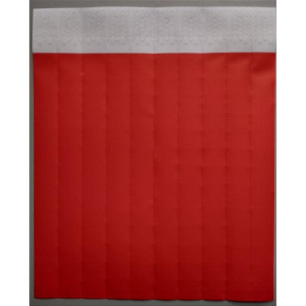 Pulseira identificacao laser pro vermelho - tecnomidia (pct.c/50)