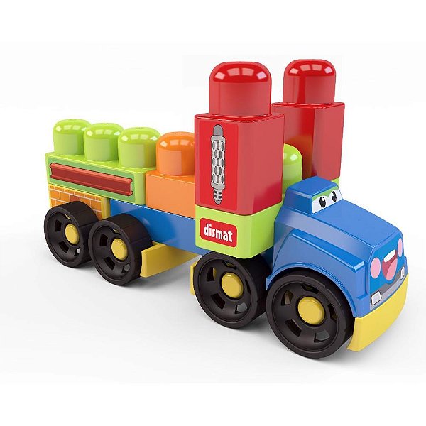 Brinquedo para montar super truck da blocolandia - dismat (unidade)