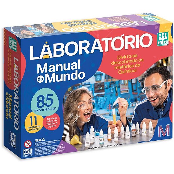 Jogo diverso laboratorio manual do mundo - nig brinquedos (unidade)
