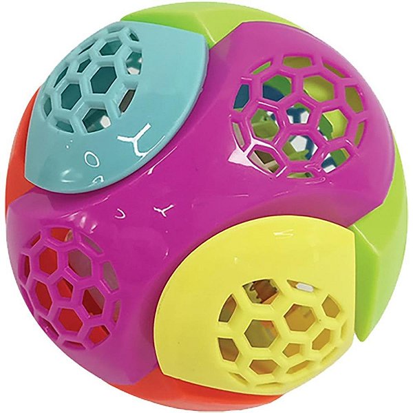 Brinquedo para bebe bola maluca monta/desmonta som - art brink (unidade)