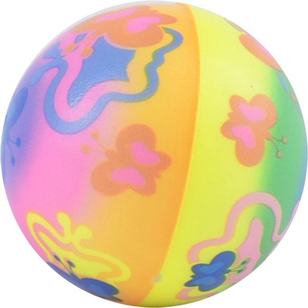 Bola infantil colorfull macia 6,3 cm - art brink (pct.c/12)