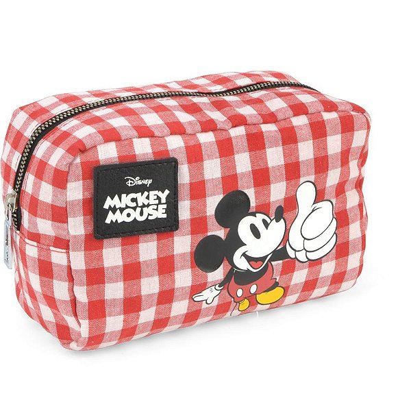 Estojo simples mickey gd tecido (s) - luxcel (unidade)