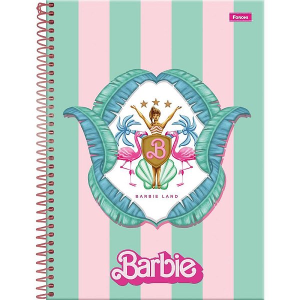 Caderno 01x1 capa dura barbie the movie  80f - foroni (pct.c/04)
