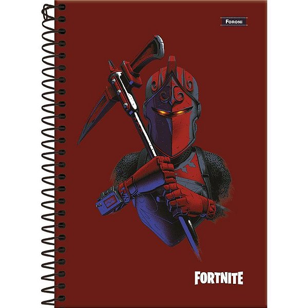 Caderno 10x1 capa dura fortnite 160f - foroni (pct.c/04)