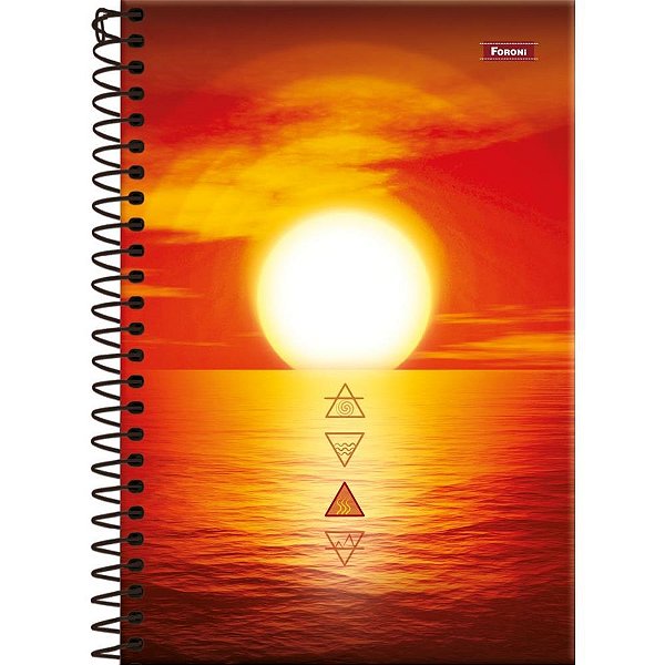 Caderno espiral 1/4 capa dura 4 elementos 160fls. - foroni (pct.c/05)