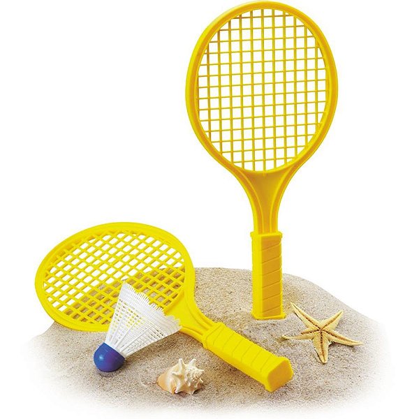 Raquete para ping pong 2 raquete+1 peteca (s) - monte libano (unidade)