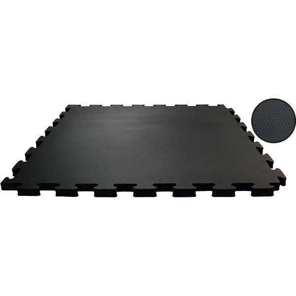 Tatame 04 placas 1x1mx1cm preto - evamax (pacote)