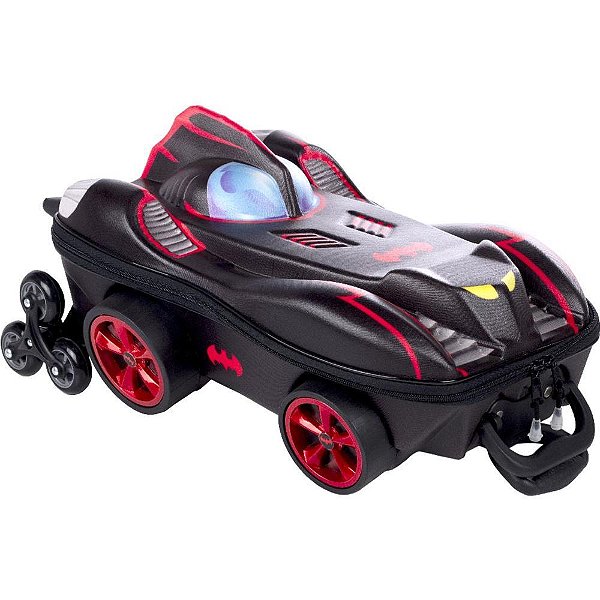 Mochila infantil com rodinha batman chrome wheels - maxtoy (unidade)