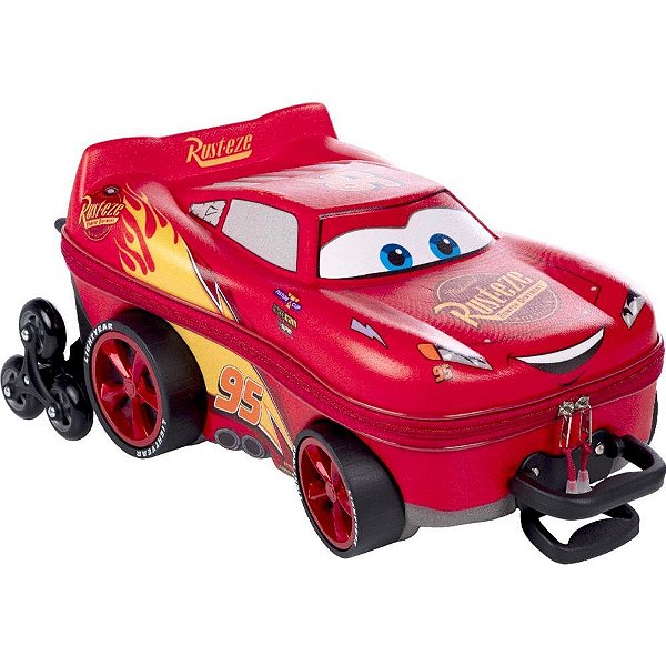 Mochila infantil com rodinha cars mcqueen - maxtoy (unidade)