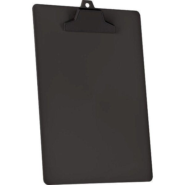 Prancheta plastica of/a4 c/prend. plast. preto - acrimet (cx.c/02)