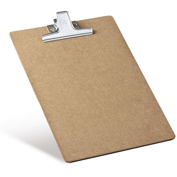 Prancheta duratex oficio mdf c/prendedor metal - acrimet (cx.c/06)