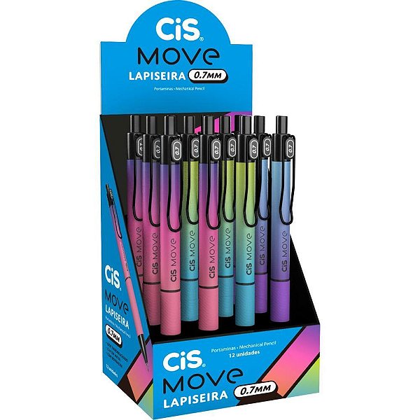 Lapiseira 0.7mm cis move (s) - sertic (dp.c/12)