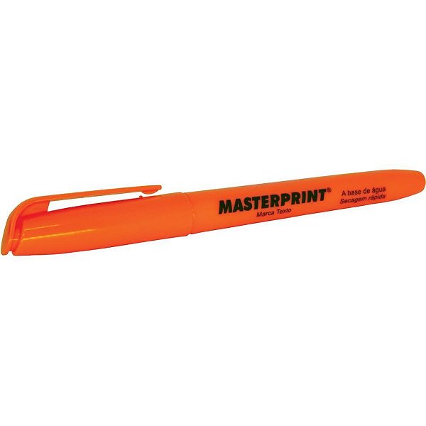 Caneta marca texto mp 612 laranja - masterprint (cx.c/12)