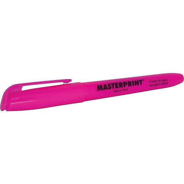 Caneta marca texto mp 612 rosa - masterprint (cx.c/12)