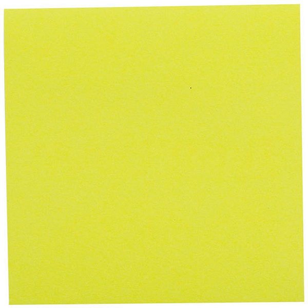 Bloco de recado autoadesivo 76x76mm amarelo neon 100f - maxprint (unidade)