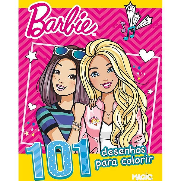 Livro infantil colorir 101 desenhos barbie 104p 20x27 - magic kids (unidade)