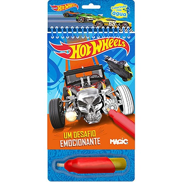 Livro aquabook hot wheels 24x14cm 10pags. - magic kids (unidade)