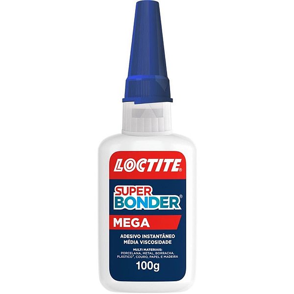 Cola adesivo instantaneo super bonder mega 100g - henkel (unidade)