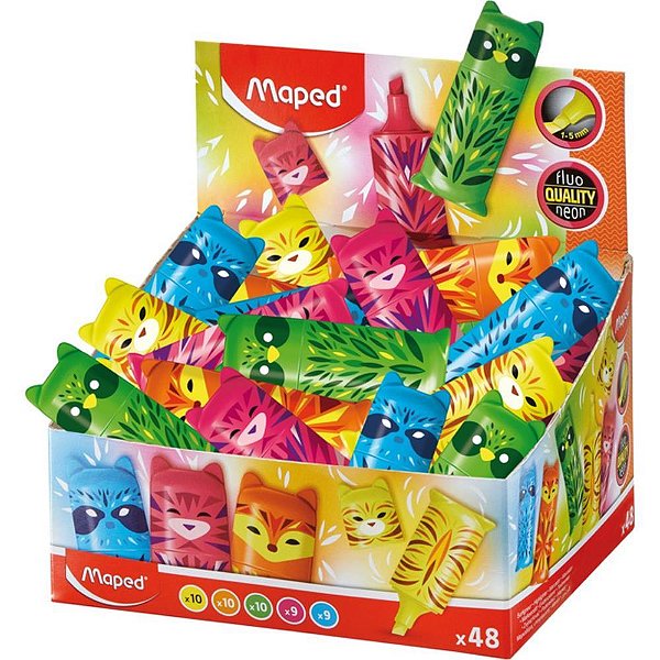 Caneta marca texto fluo peps mini cute - maped (dp.c/48)