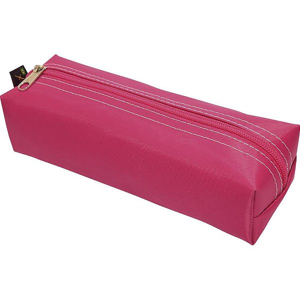 Estojo simples nylon grande color pink - reflex (unidade)