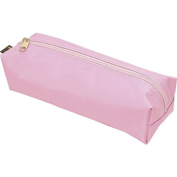 Estojo simples nylon grande color rosa pastel - reflex (unidade)