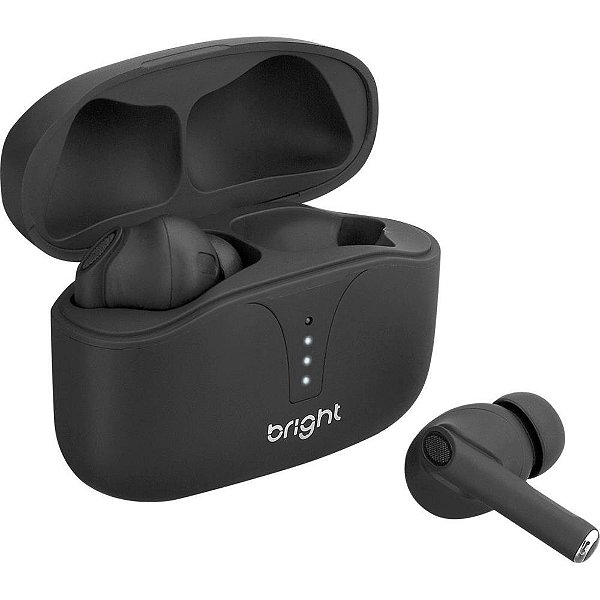 Fone de ouvido bluetooth anc 10m preto - bright (unidade)