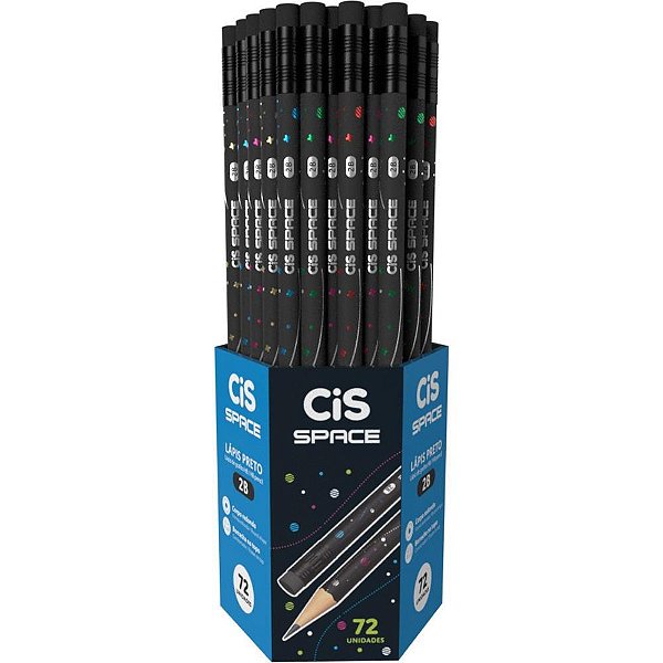 Lapis preto redondo cis space 2b 2 modelos - sertic (pote-72)