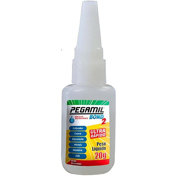 Cola adesivo instantaneo bond 20g - pegamil (cx.c/12)