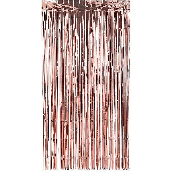 Artigo para decoracao cortina metaliz. rose gold 1x2 - make+ (unidade)