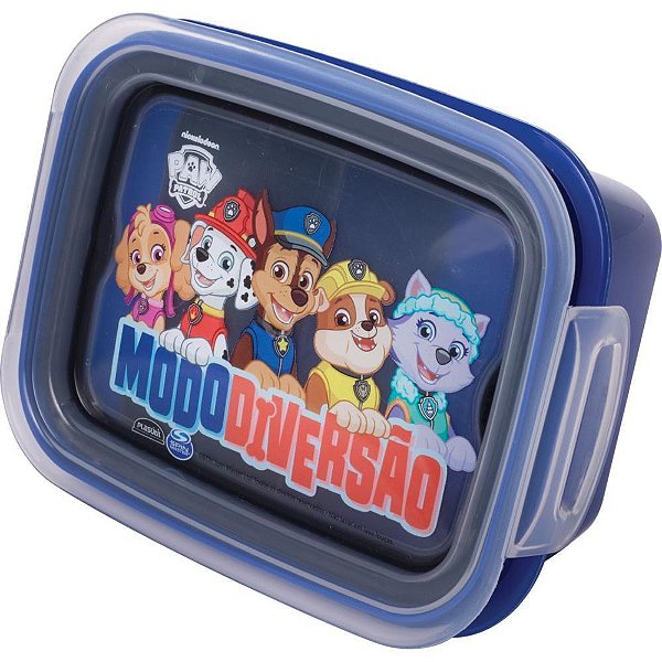 Marmita patrulha canina c/ trava 630ml - plasutil (unidade)