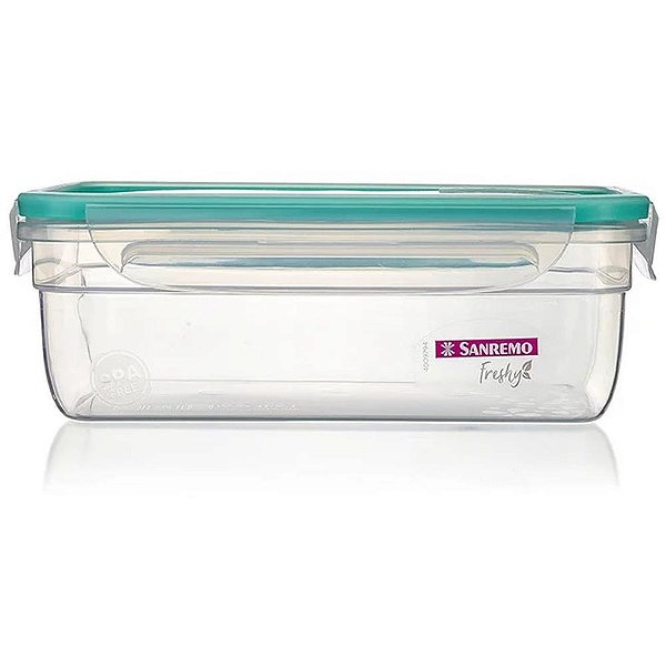 Pote plastico com travas freshy 1,24l. vd - sanremo (unidade)