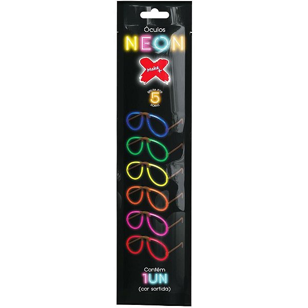 Artigo para festa oculos bastao neon - make+ (pct.c/12)