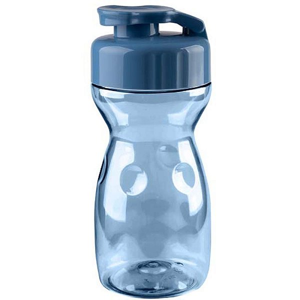 Garrafa plastica veneza azul 350ml - tiba (pct.c/06)