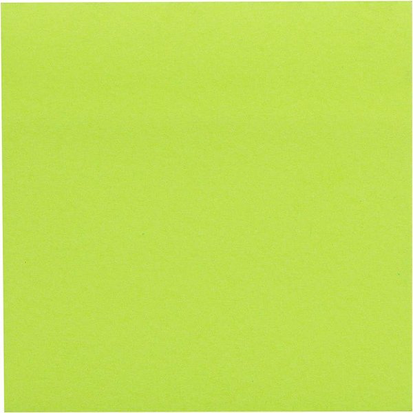 Bloco de recado autoadesivo 76x76mm verde neon 100f - maxprint (unidade)