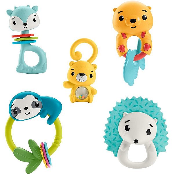 Fisher-price newborn toys chocalhos dos sensimals (s) - mattel (unidade)