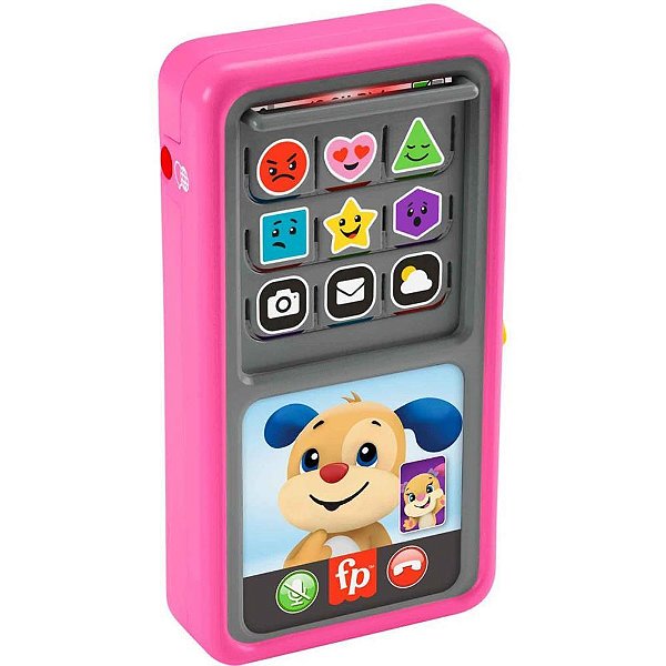 Fisher-price aprender brincar smartphone 2 em 1 deluxe rosa - mattel (unidade)
