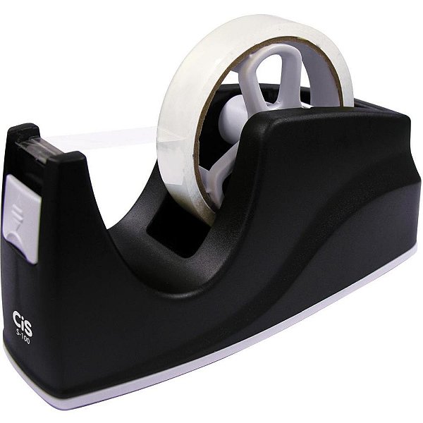 Suporte para fita adesiva cis s-100 grande preto - sertic (unidade)