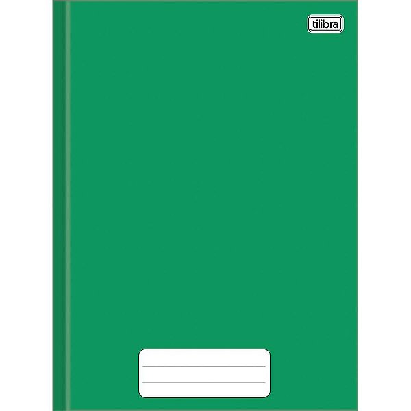 Caderno brochura 1/4 capa dura pepper 80 folhas verde - tilibra (pct.c/05)
