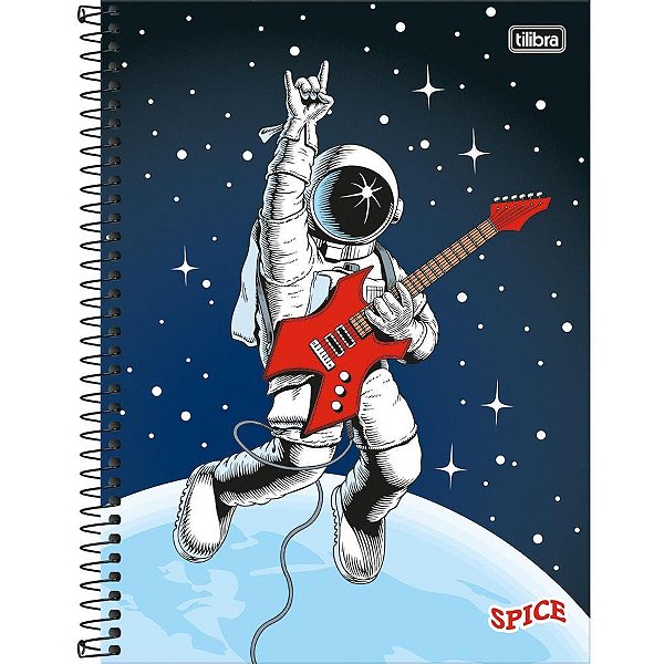 Caderno 16x1 capa dura spice masculino 256 folhas - tilibra (pct.c/02)