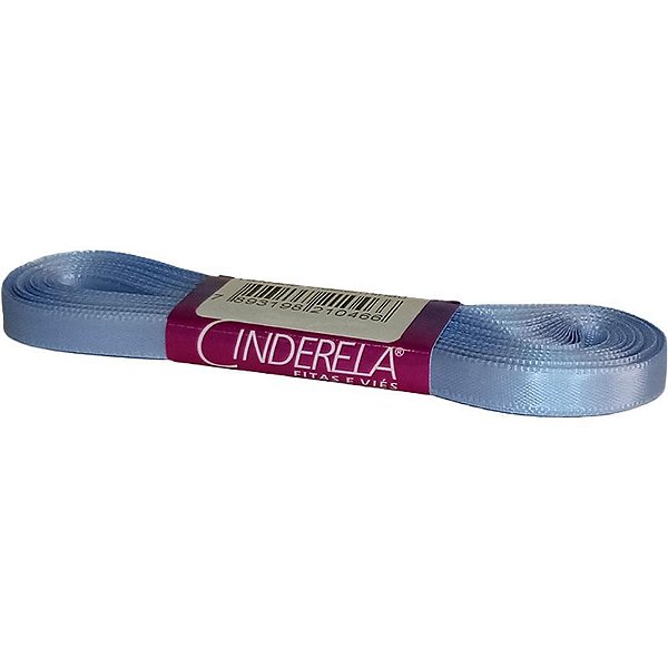 Fita de cetim 07mm 10m. azul celeste - cinderela (unidade)