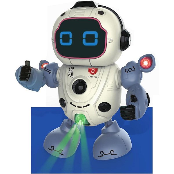 Robo dance com luzes e sons - braskit (unidade)