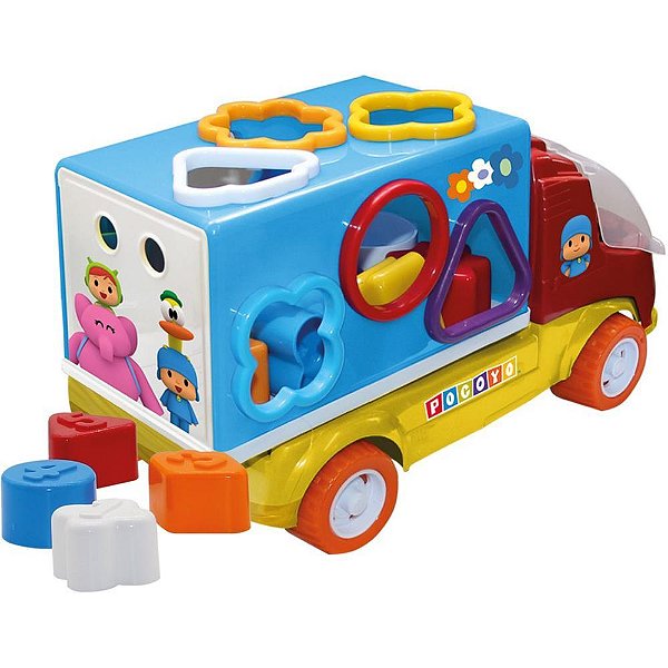 Brinquedo educativo pocoyo caminhao com formas - monte libano (unidade)