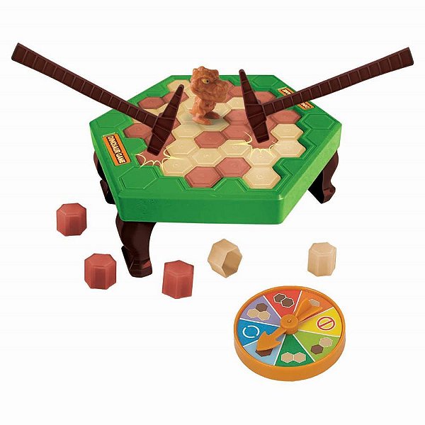 Dinossauro dino game c/ roleta - braskit (unidade)