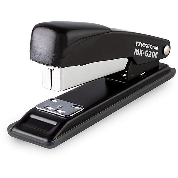 Grampeador metal mx-g20c p/20f 26/6 e 24/6 pt - maxprint (unidade)