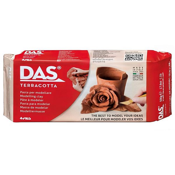 Massa de porcelana fria das 500g terracota - canson (unidade)